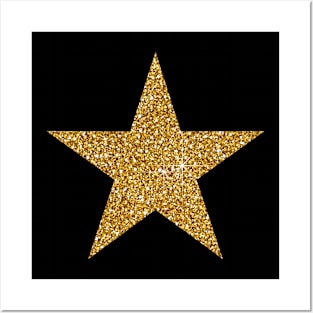 Star Gold vintage, Gold Star Gift Posters and Art